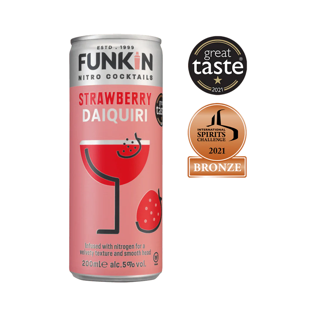 Strawberry Daiquiri Cocktail Nitro Can (12 x 200ml) - Image 3