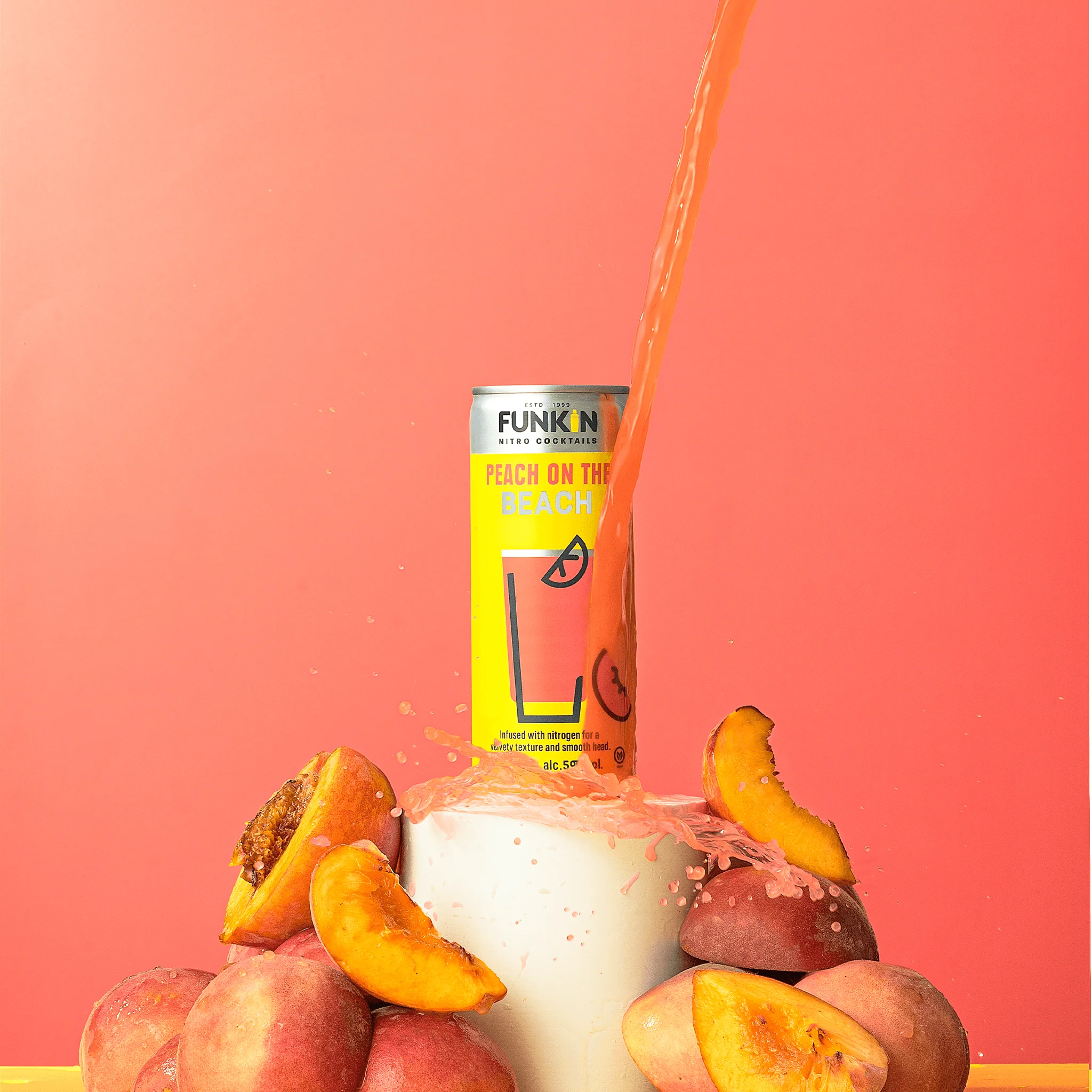 Peach on the Beach Nitro Can (12 x 200ml) - Image 3